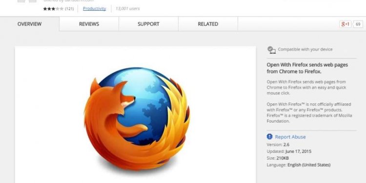 Chrome to Firefox with
