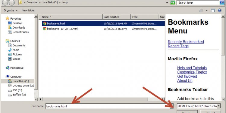 Mozilla Firefox Import
