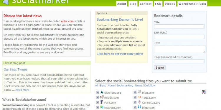 Best Bookmarking Service