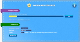 Chrome Bookmark Checker scan happening
