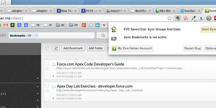 Sync Chrome and Firefox bookmarks