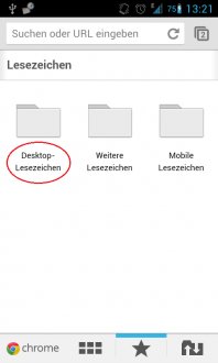 chrome desktop bookmarks folder