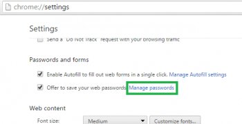 chrome import export passwords