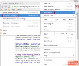 Delete All Bookmarks In Chrome Step1