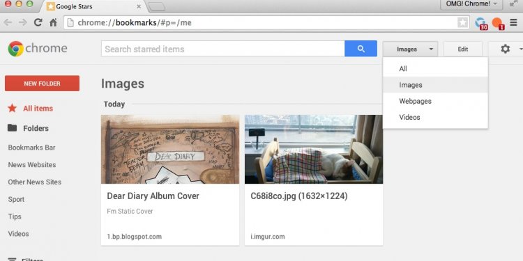 Google bookmarks extension