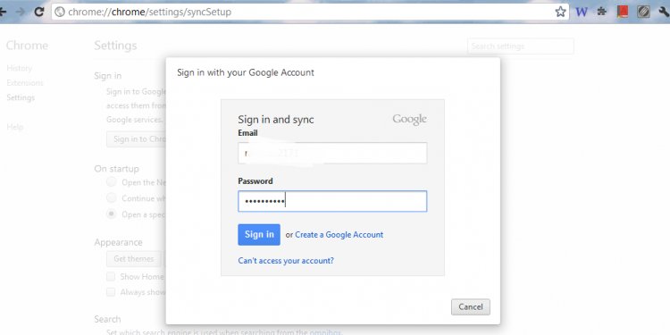 How to sync Google Chrome?