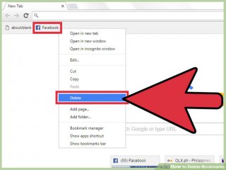 Image titled erase Bookmarks action 1
