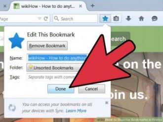 Image titled Organize Bookmarks in Firefox action 3
