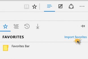 Import Bookmarks to Edge