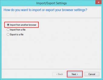 ie 11,  preferences,  import,  export