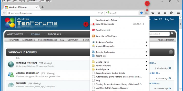 Import Firefox bookmarks