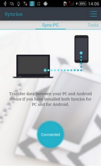 launch syncios app on android