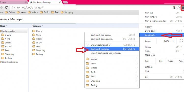 How to backup bookmarks in Chrome?