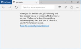Microsoft, Edge, web browser, InPrivate, Browsing, incognito, private, web browser