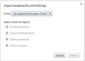 No supported browser discovered