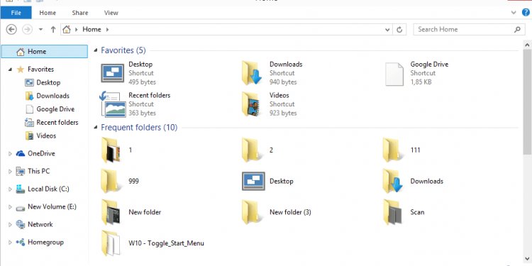 Move Favorites folder