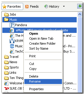 Rename your bookmarks