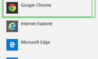 select Chrome