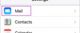 Settings Mail