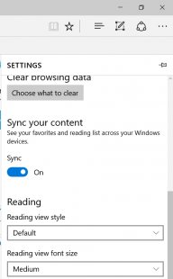 Sync On Microsoft Edge