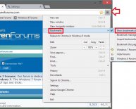 Export bookmarks in Google Chrome