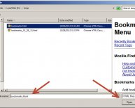 Export Firefox bookmarks to another computer