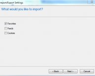 Importing bookmarks into Internet Explorer