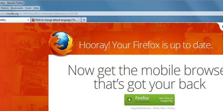 Restore Mozilla